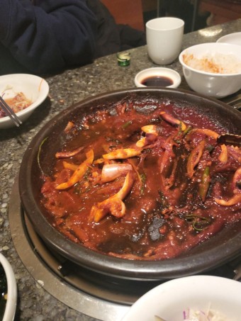 오징어불고기백반