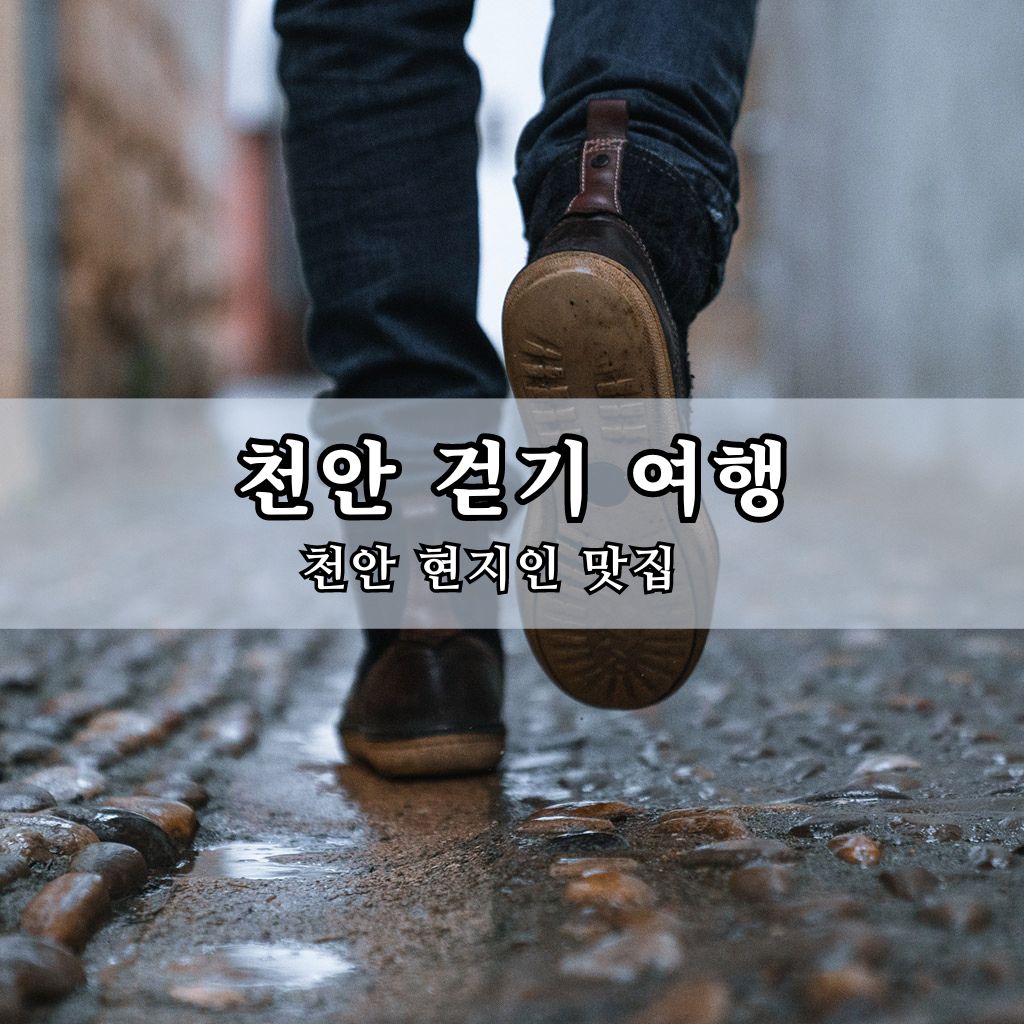 천안 걷기 여행 및 현지인 맛집