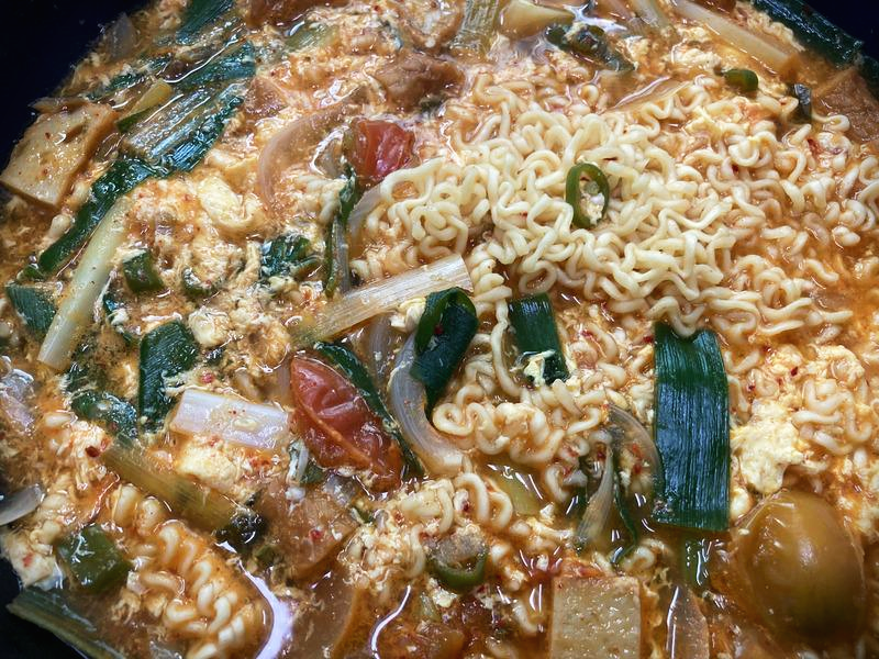  해장에 좋은 라면, 토마토 계란 라면!! 비법은 식초!