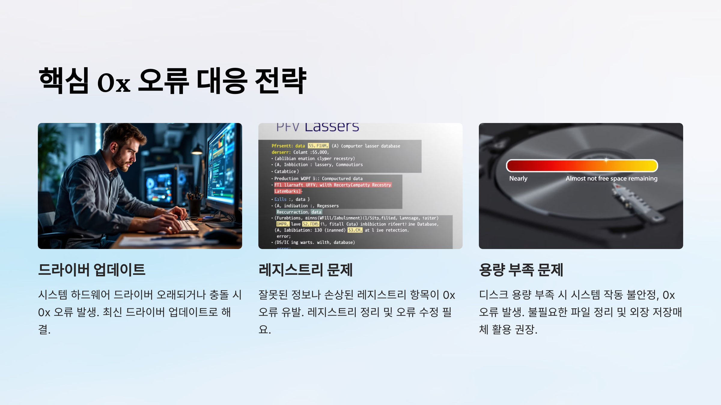 핵심 0x 오류 대응 전략