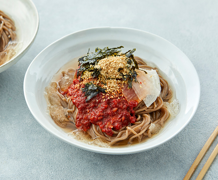 산메촌 메밀 비빔막국수 컬리 라이브특가