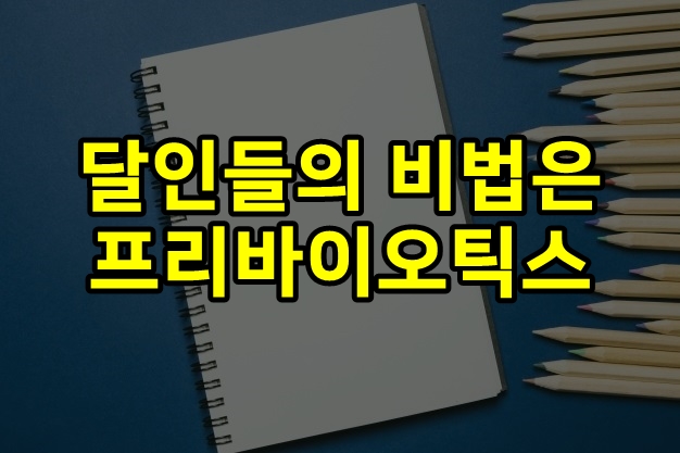 달인들의 비법은 프리바이오틱스