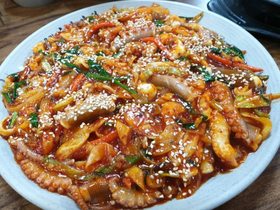 산낙지볶음