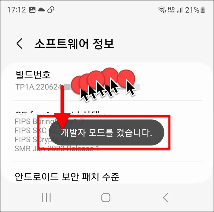 개발자 모드 사용