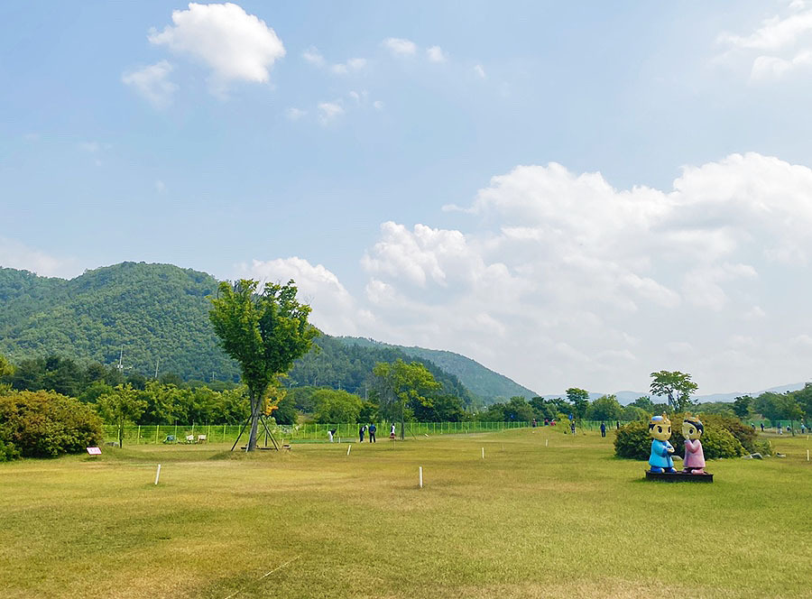 경주시 알천파크골프장. 위치: 경상북도 경주시 구황동 7-1