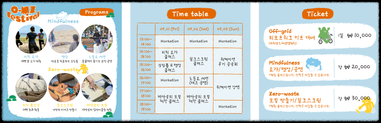 강릉 워케이션 페스티벌 프로그램