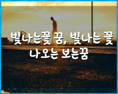 빛나는 꽃 꿈, 빛나는 꽃을 보는 꿈 1
