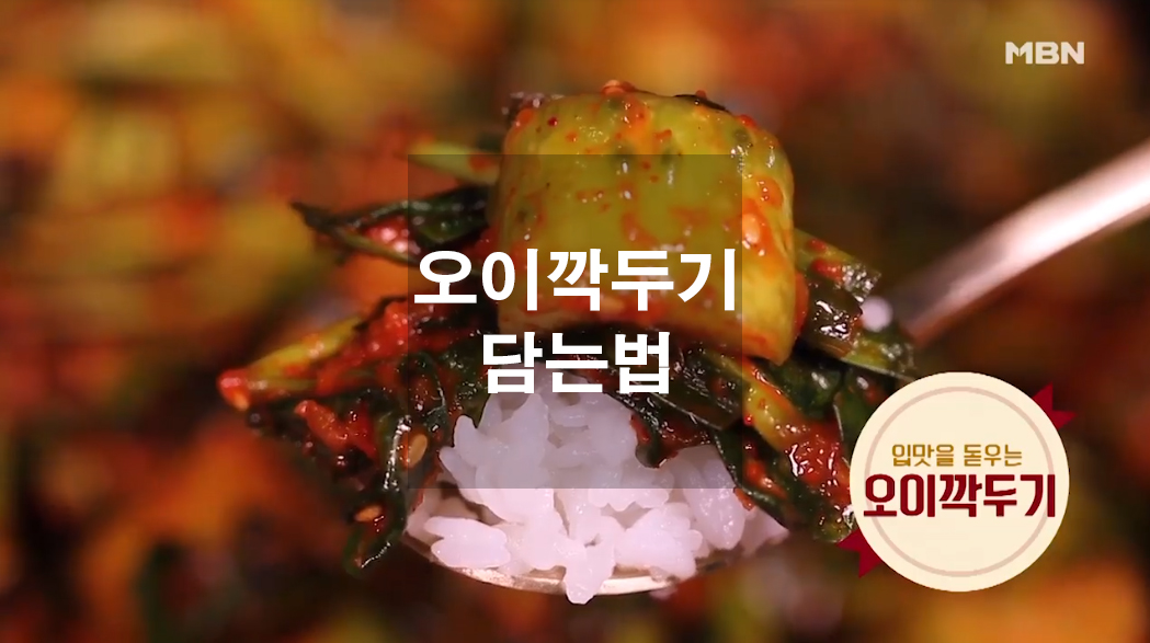  오이깍두기 담는법
