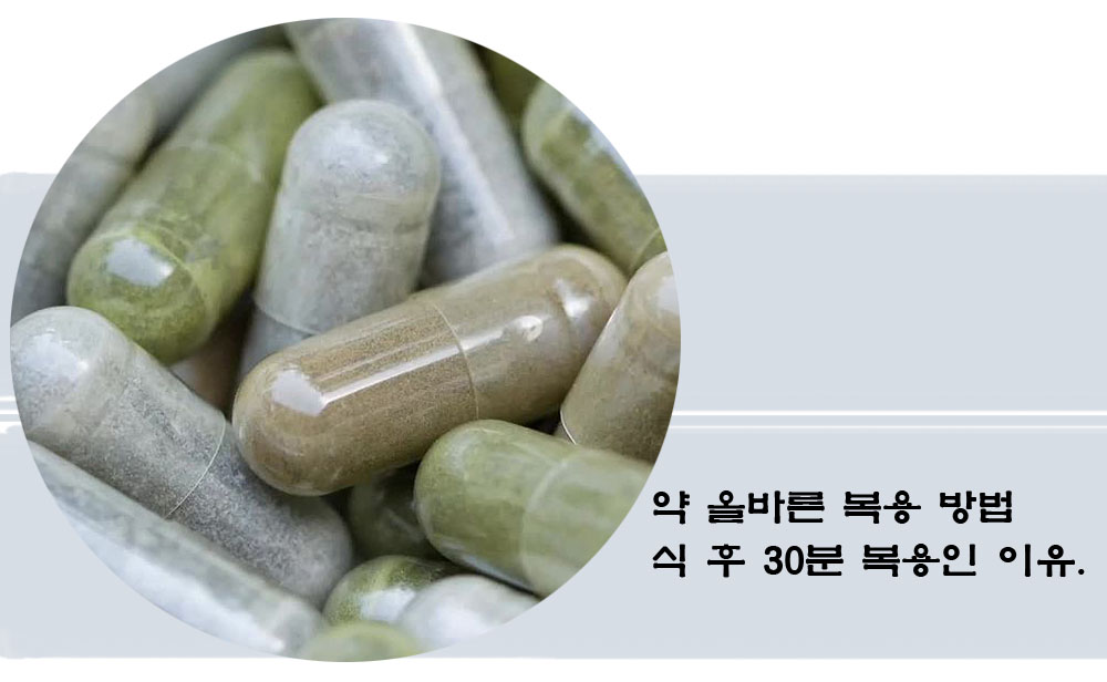  약 먹는 방법.식 후 30분인 이유