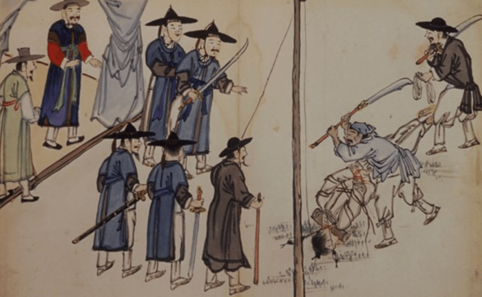 참형 - 출처 : 한국민족문화대백과사전