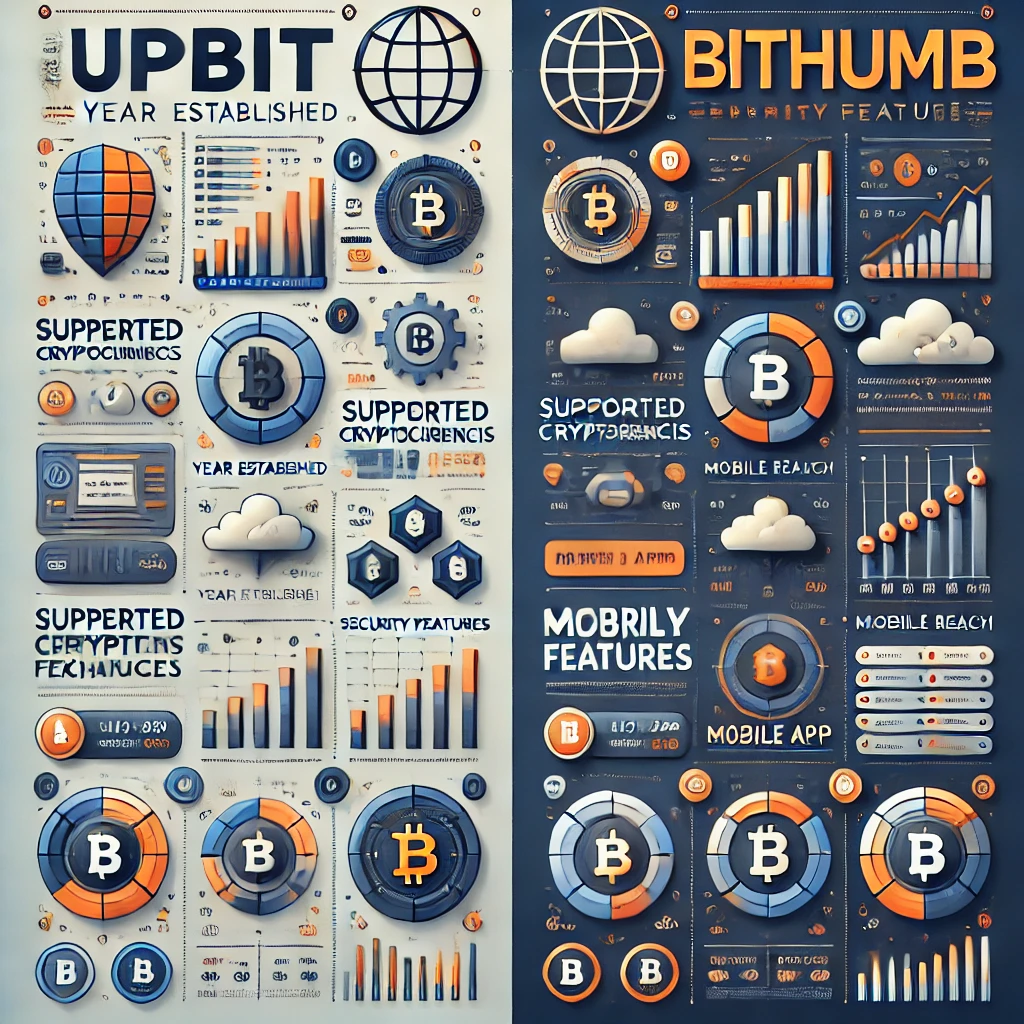 업비트(Upbit)와 빗썸(Bithumb) 한국 대표 암호화폐 거래소 비교 소개