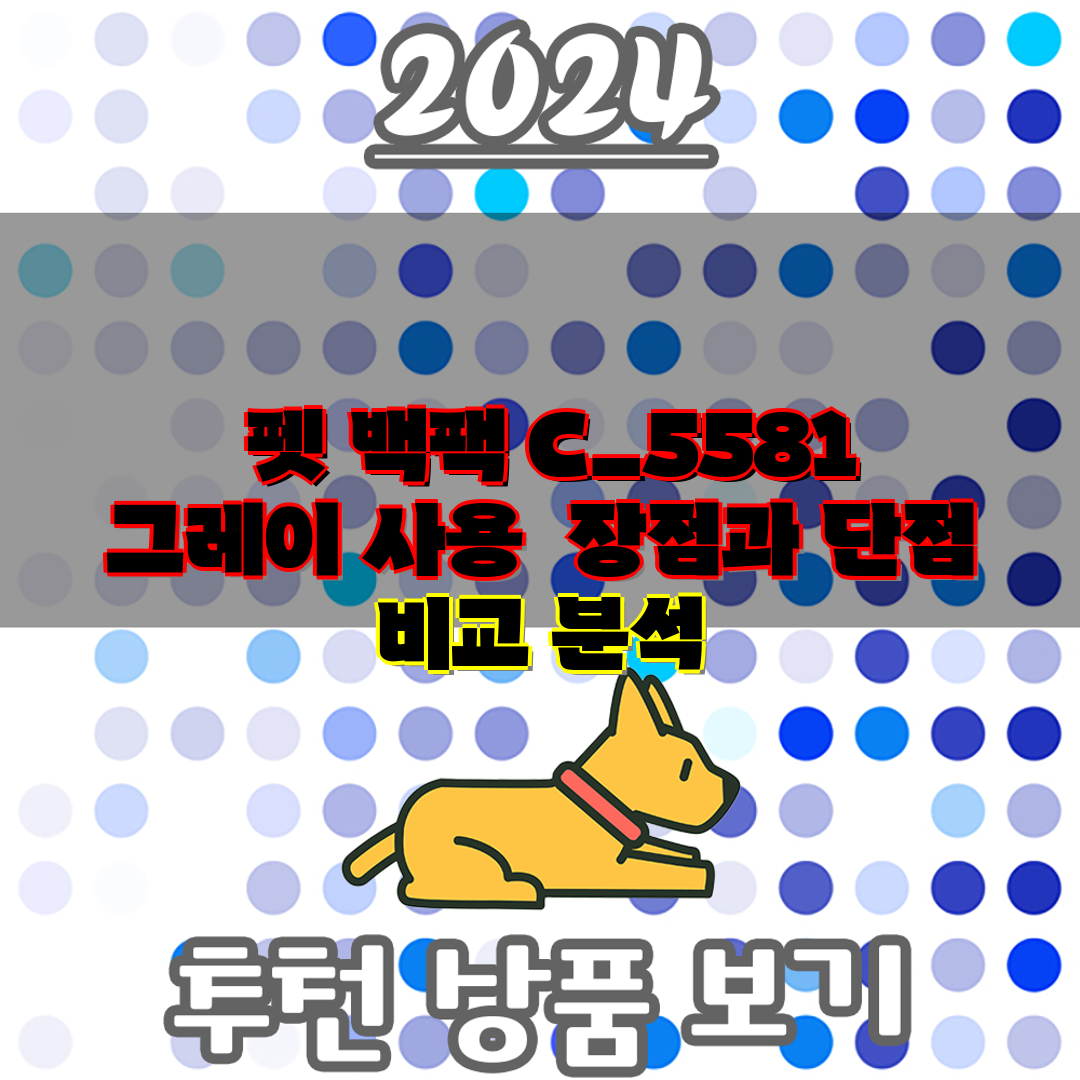  펫 백팩 C 5581 그레이 사용  장점과 단점 비교