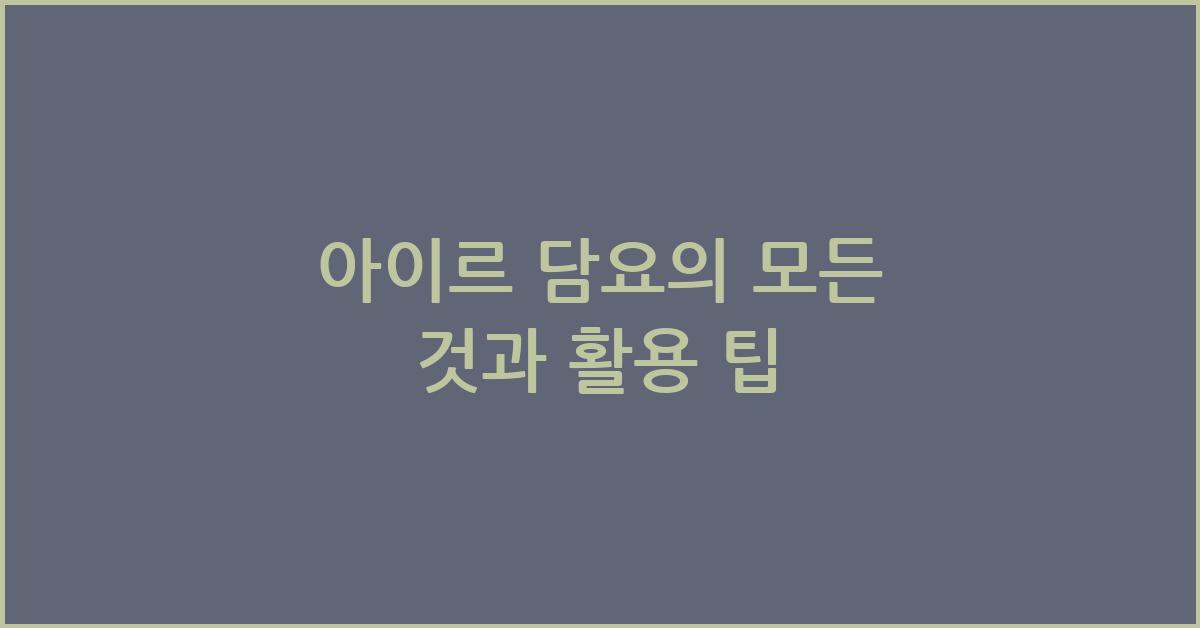 아이르 담요