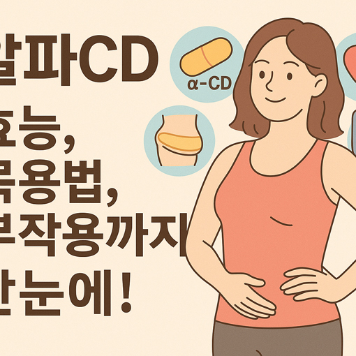 알파CD 효능, 복용법, 부작용까지 한눈에!