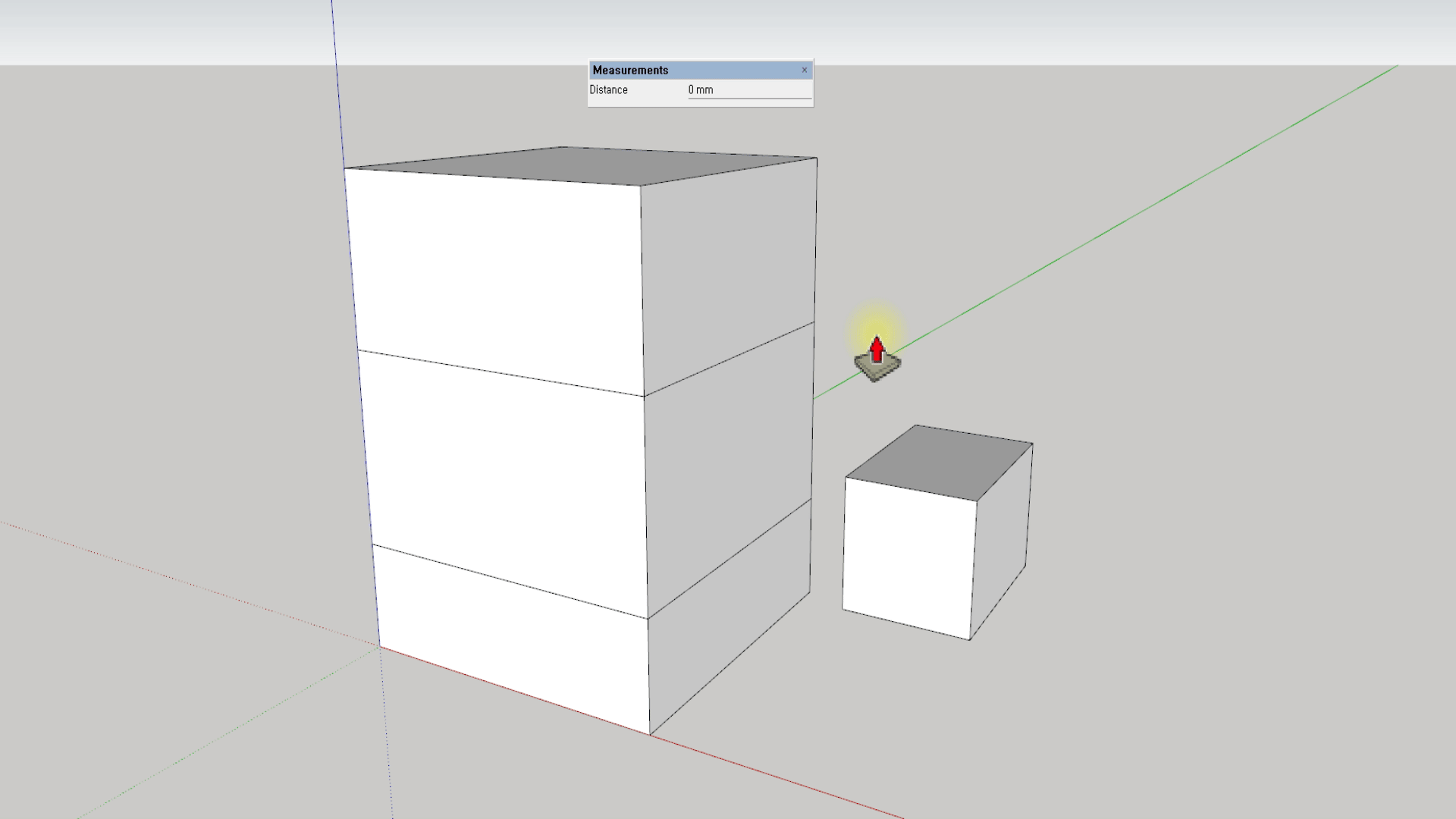 스케치업 푸쉬툴 alt 스트레치 기능