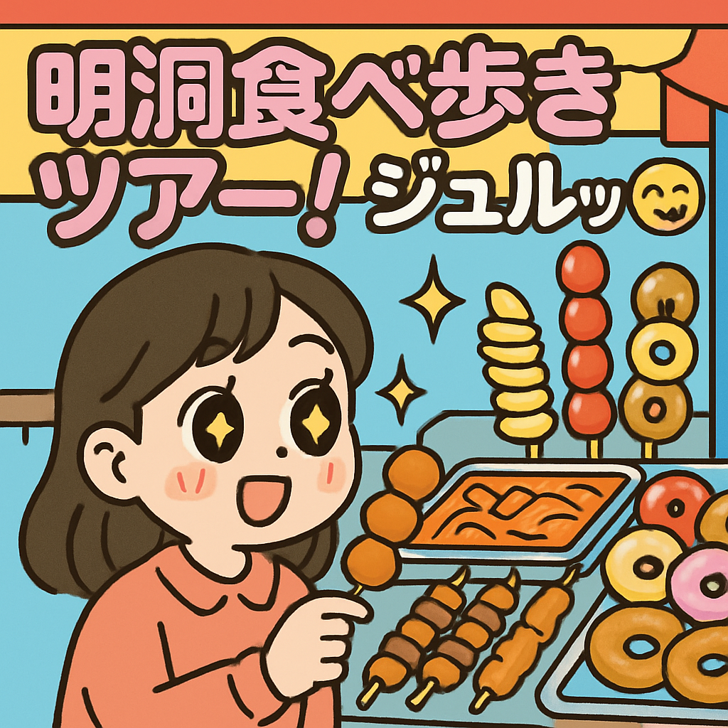 明洞食べ歩きツアー!ジュルッ 😋