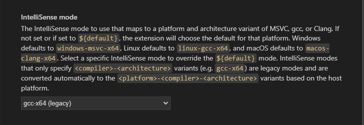 C/C++ Edit Configuraions (UI)