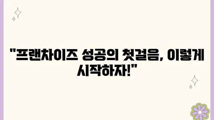 프랜차이즈 법인 설립 절차와 준비과정