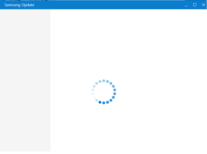 Samsung Upadate 프로그램 설치중