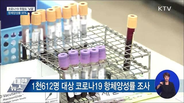  국민 95% 코로나 항체 보유...항체양성률 조사 결과