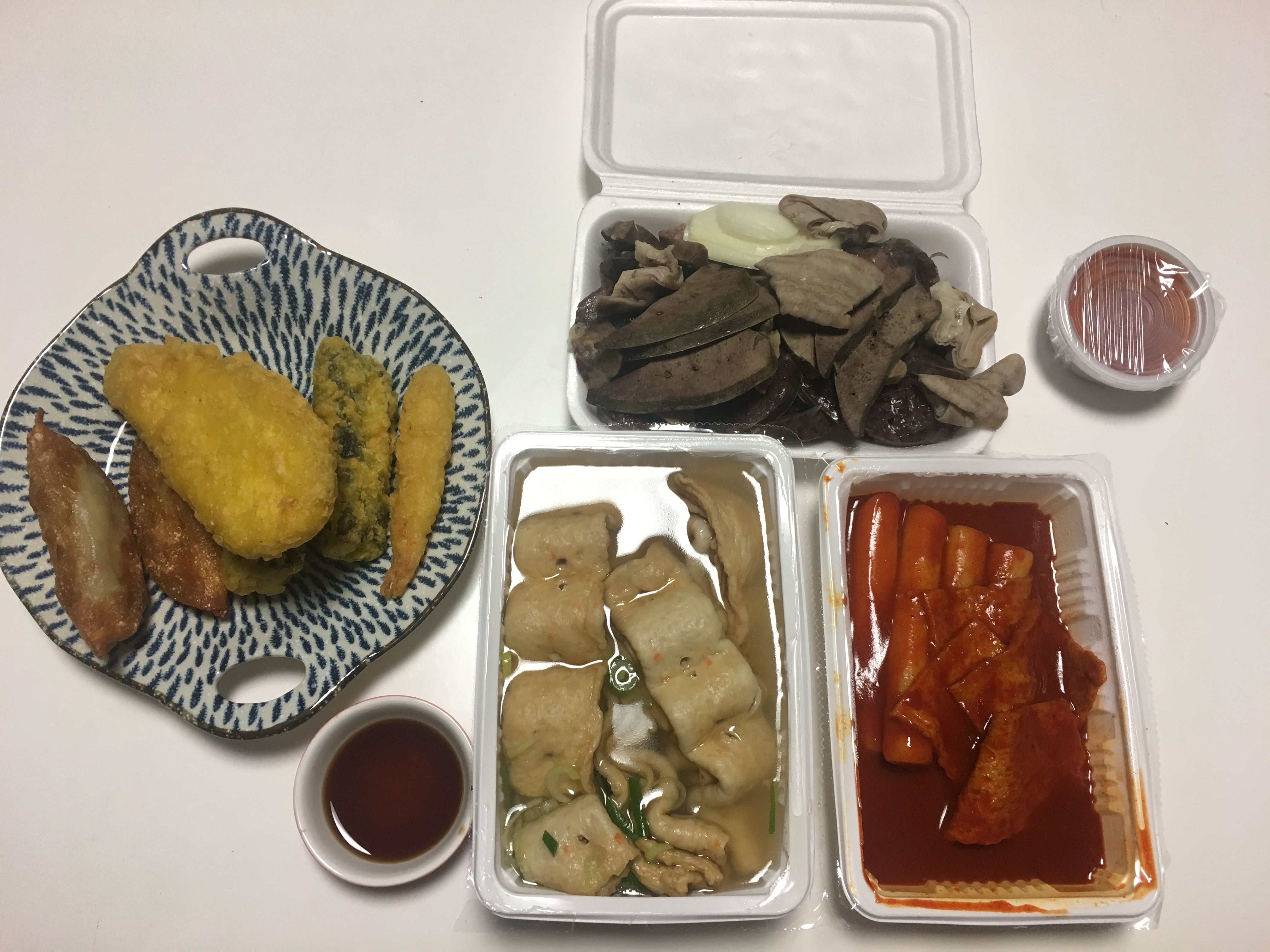 오늘의 저녁 떡볶이,순대,튀김,오뎅