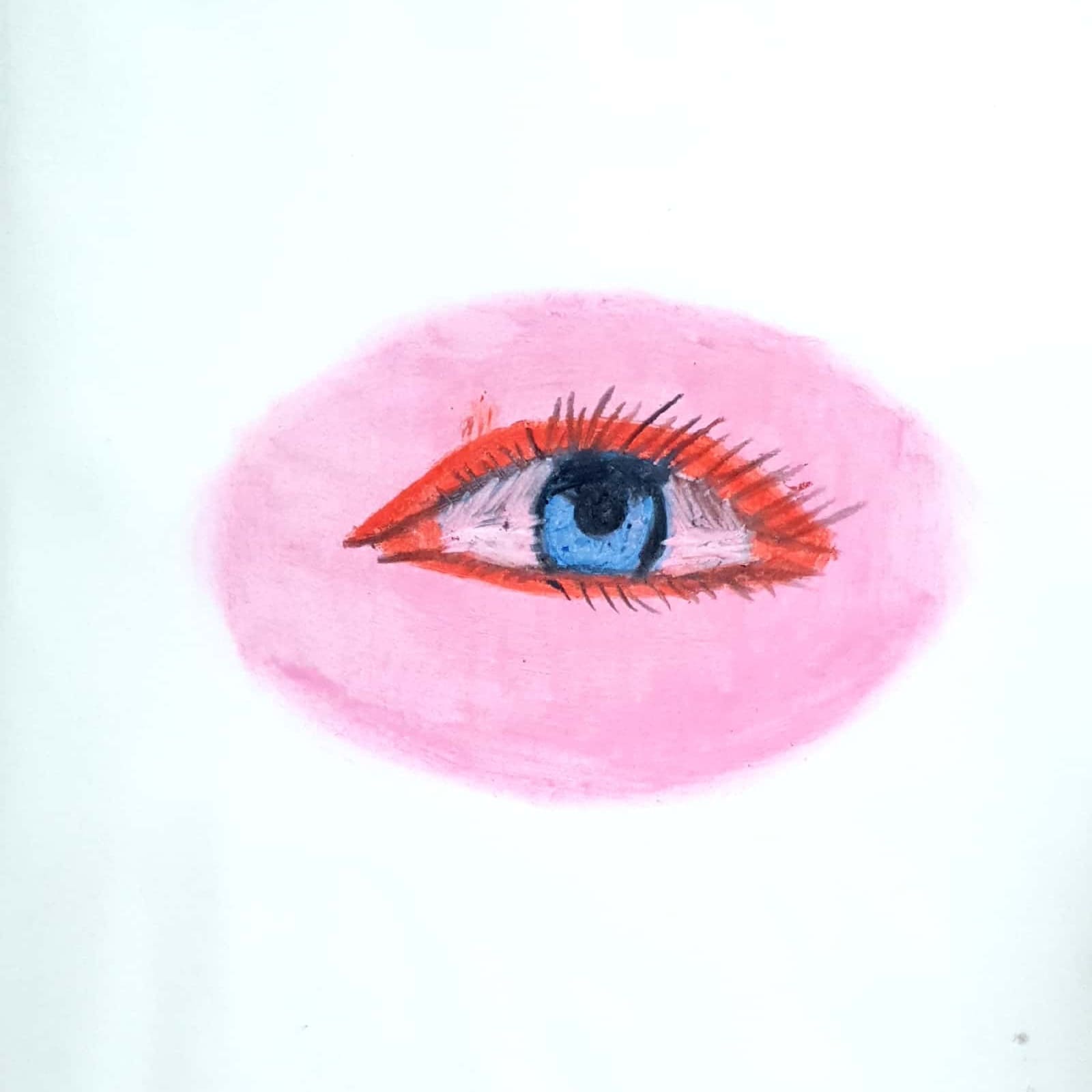  Left Eye 왼쪽 눈 / 일러스트레이션 그림 드로잉 / 눈 그리기