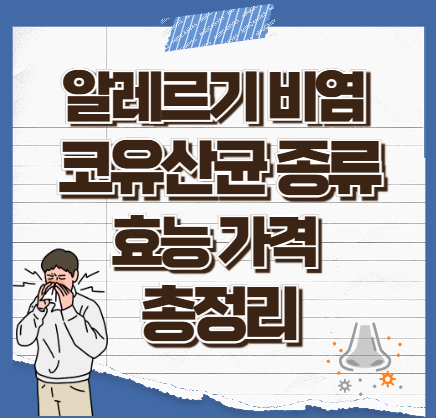 알레르기-비염-코유산균-종류-효능-가격-총정리