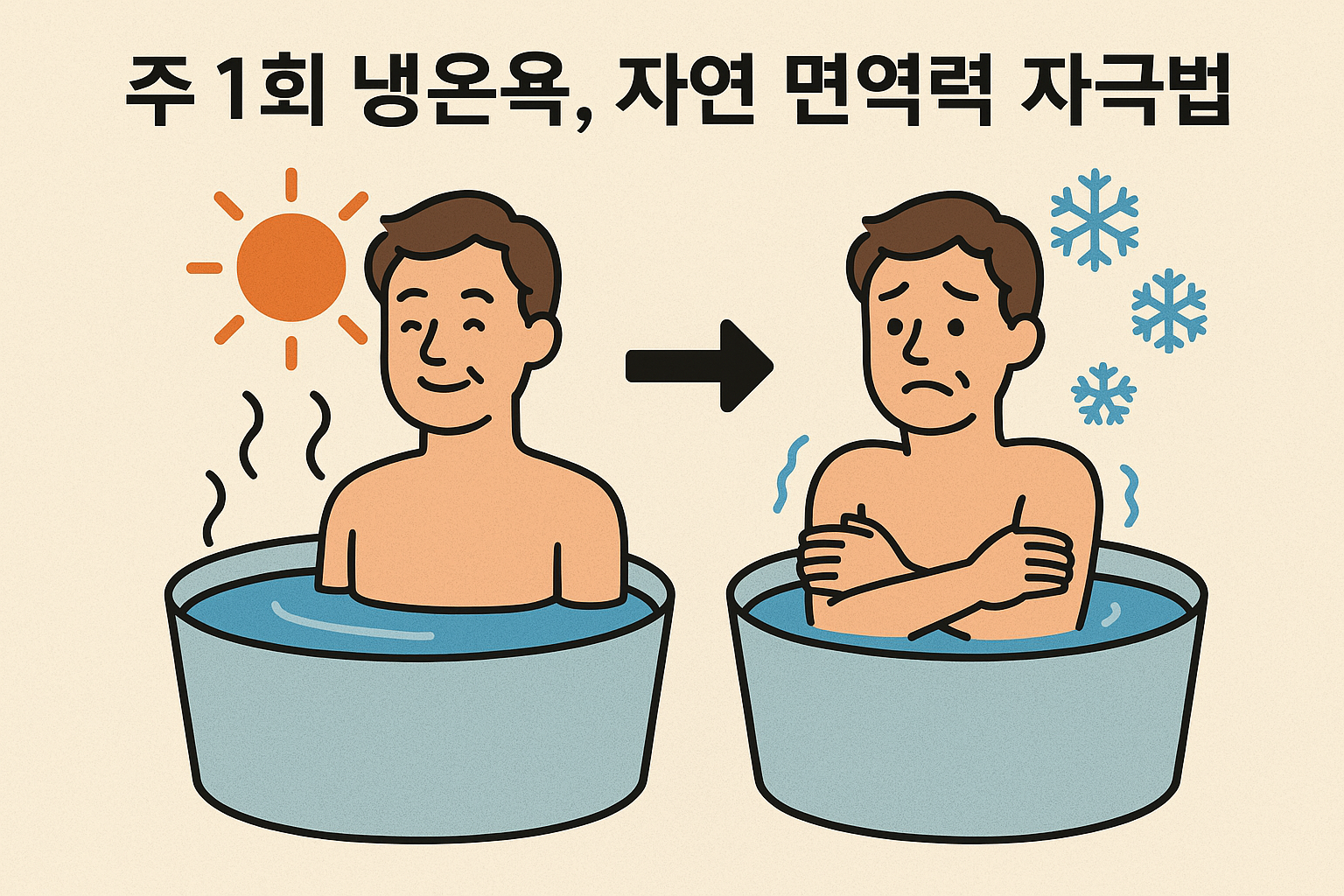 주 1회 냉온욕, 자연 면역력 자극법