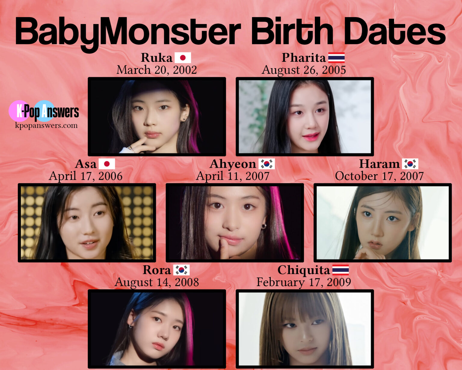 베이비몬스터(BABYMONSTER) : YG 신인 걸그룹 프로필, 국적, 나이, 제2의 블랙핑크 될 수 있을까?
