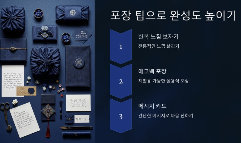 포장 팁으로 완성도 높이기 ppt 이미지