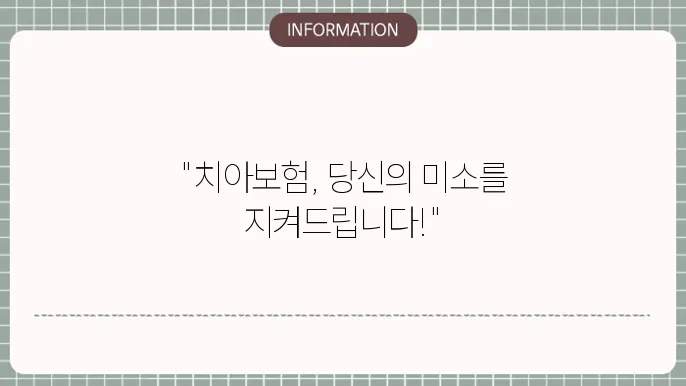 mg새마을금고 치아보험의 보험료