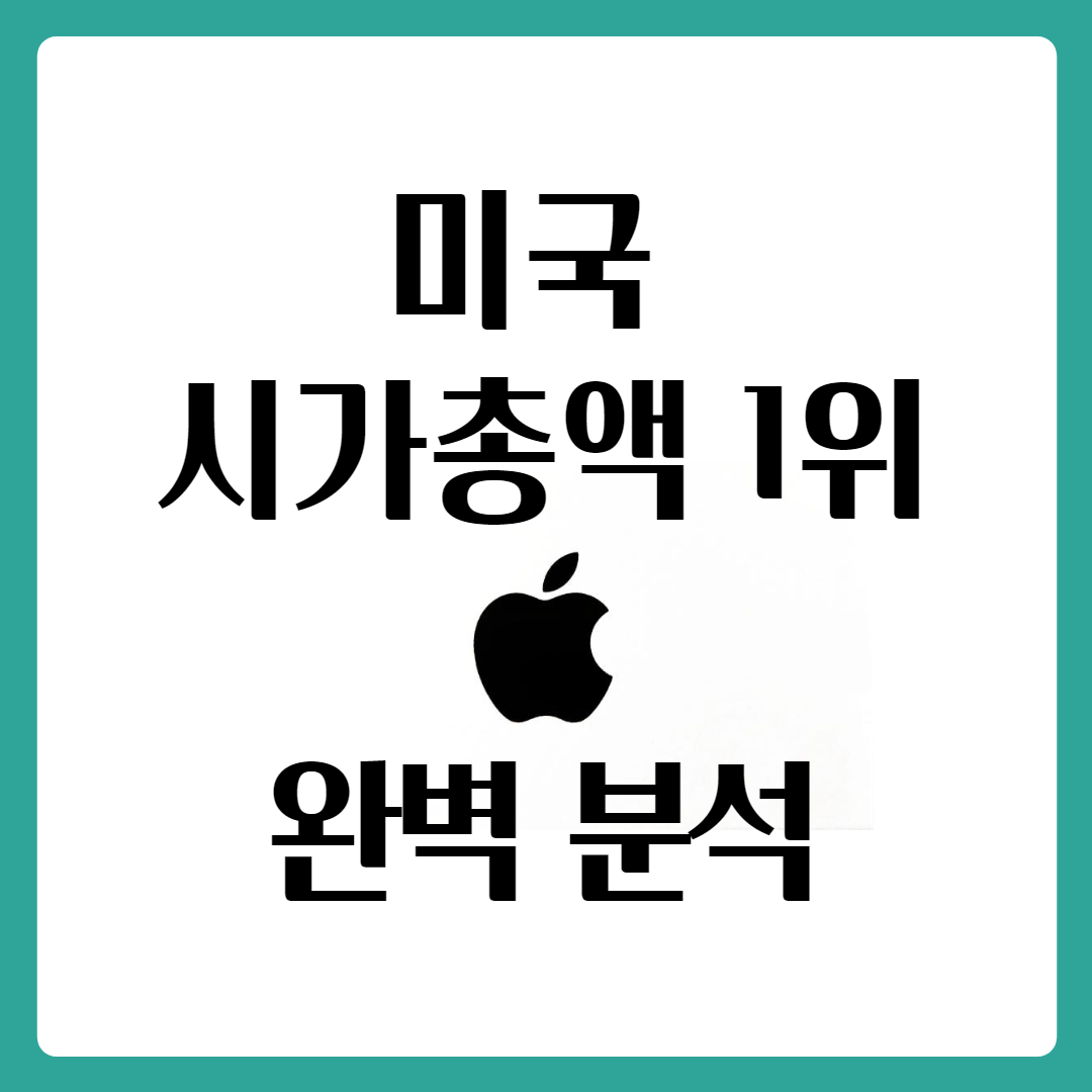  애플 주식부터 애플카까지... 애플 완벽 분석