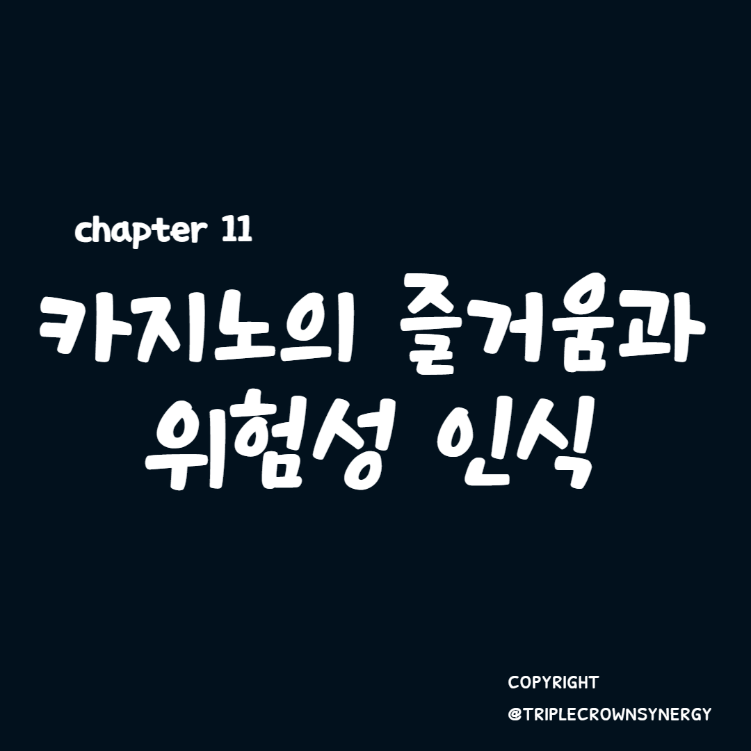  chapter 11. 카지노의 즐거움과 위험성 인식
