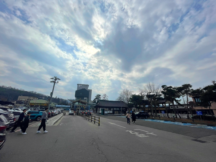 전주한옥마을 공영주차장 전경 사진