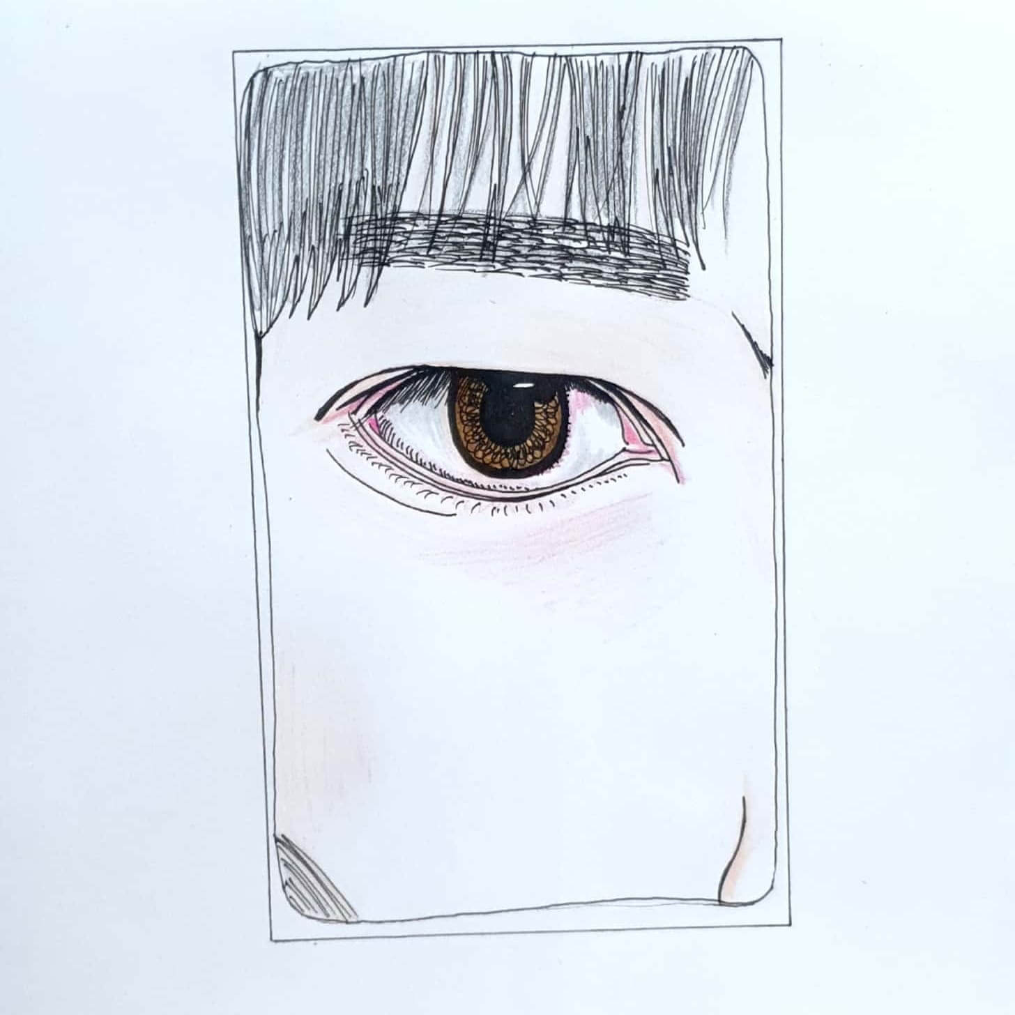  Right Eye 오른쪽 눈 / 일러스트 그림 드로잉 / 눈 그리기