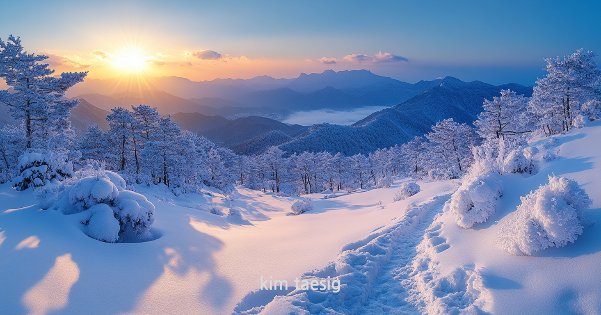 명지산의 사계절