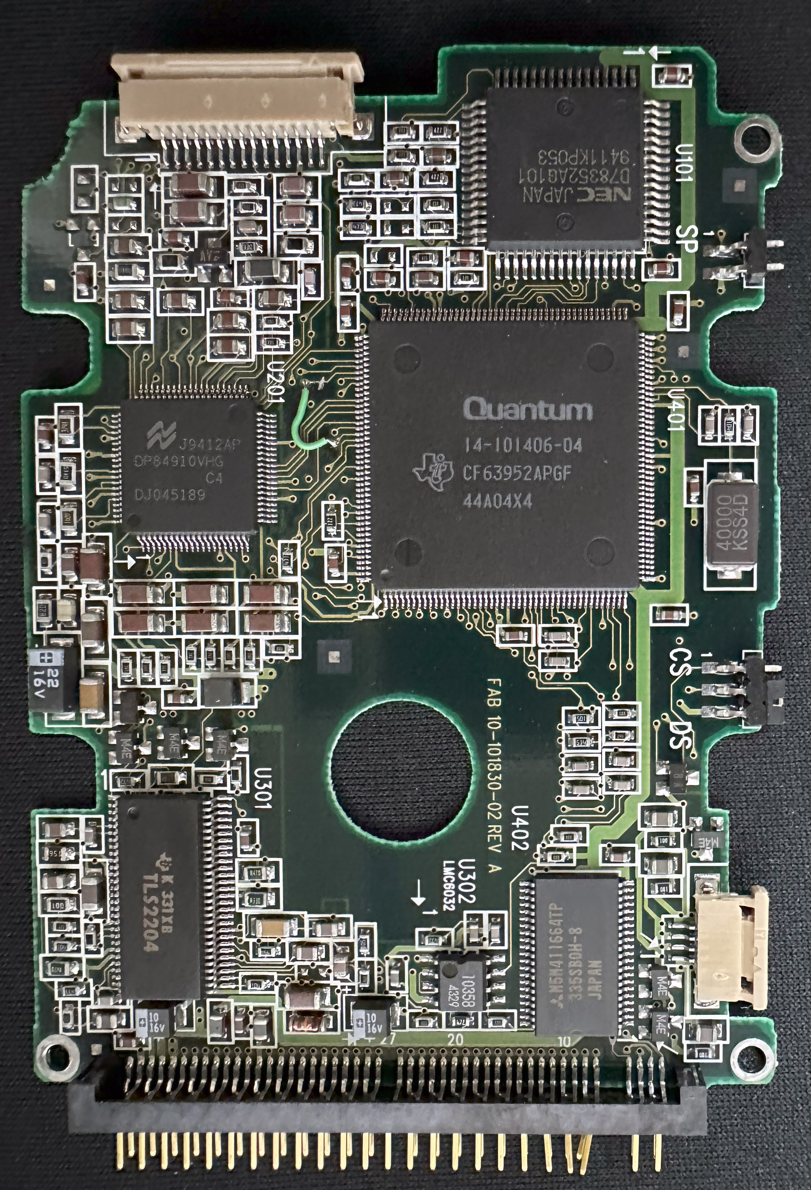 Quantum Go&bull;Drive GLS 127 PCB (GLS127AT &#124; GU12A352&#44; FAB 10-101830-02 REV A)