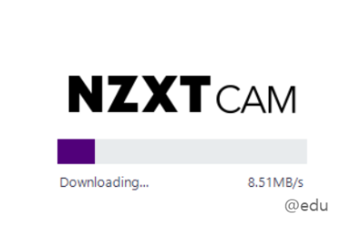  NZXT CAM 로딩 장면 