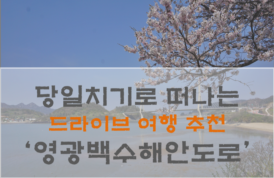  드라이브 코스로 좋은 전남 영광백수해안도로로 드라이브여행 떠나자~