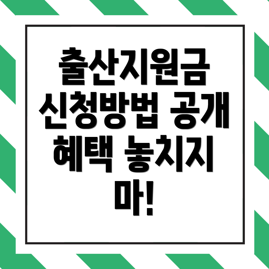 출산지원금