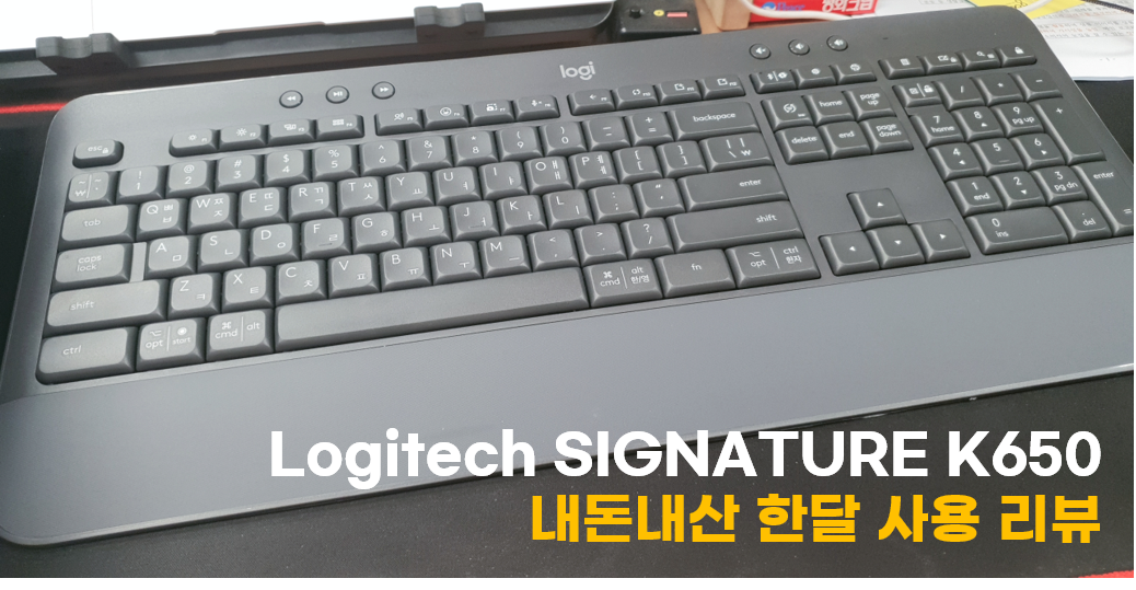  광고, 협찬X 다른 블로거들은 말 안해주는 로지텍 시그니처 K650 무선키보드 한달 사용 장단점, 후기(+K270 비교)