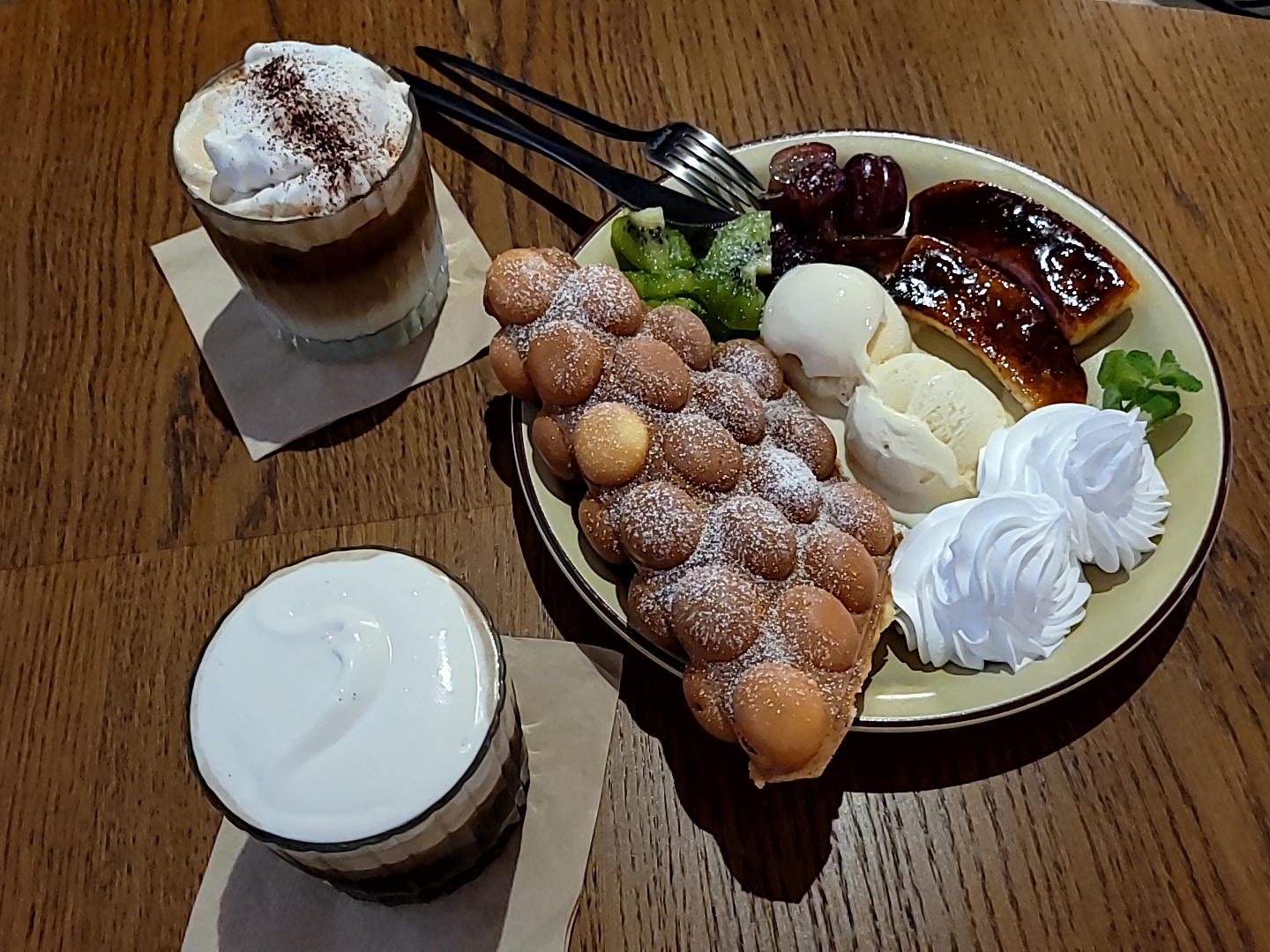  주안역 [권장커피] 갤러리카페, 공연이 있는 까페, 에그와플, 크림라떼 맛집