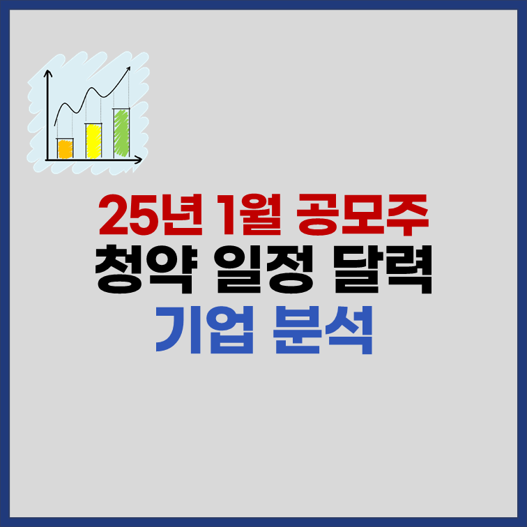 2025년 1월 공모주 청약 일정 달력