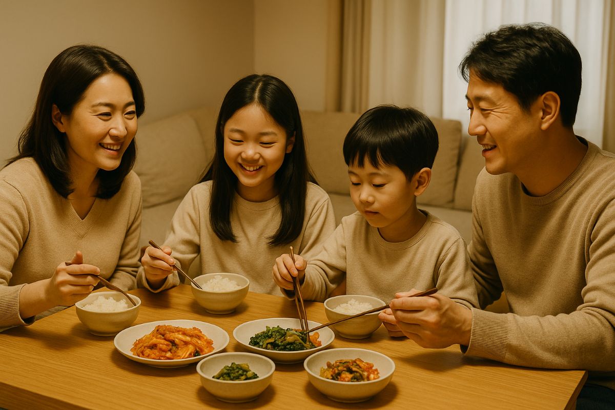 가족 식사 풍경