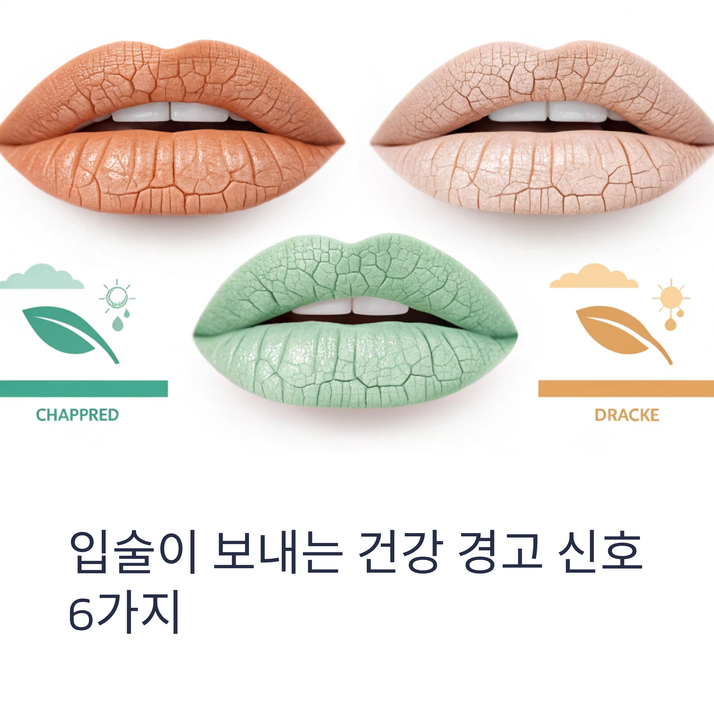 입술로 알 수 있는 6가지 건강 경고