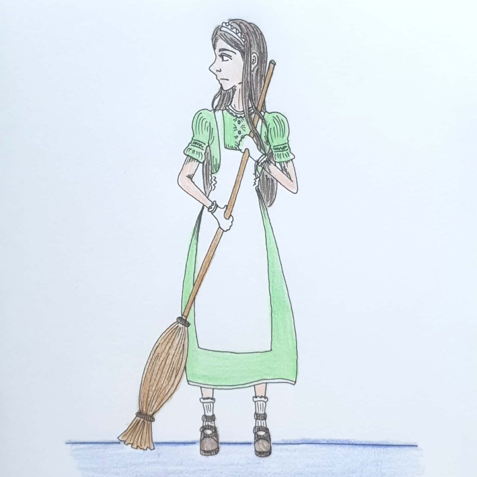  Maid 메이드 / 일러스트 그림 드로잉 / 인물화 그리기