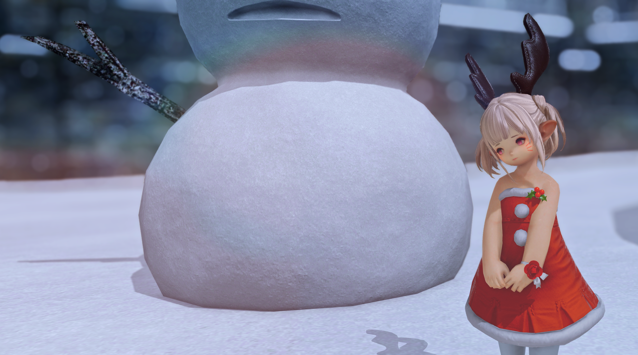 이런 라라펠이 같이 눈사람을 만들자고 떼를 쓰면 - 파이널판타지14 갤러리