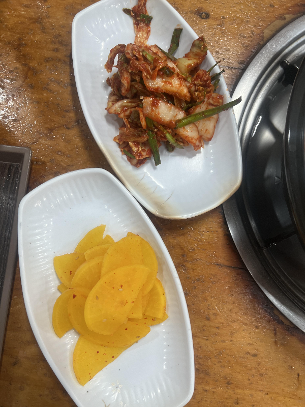 겉절이-김치-단무지
