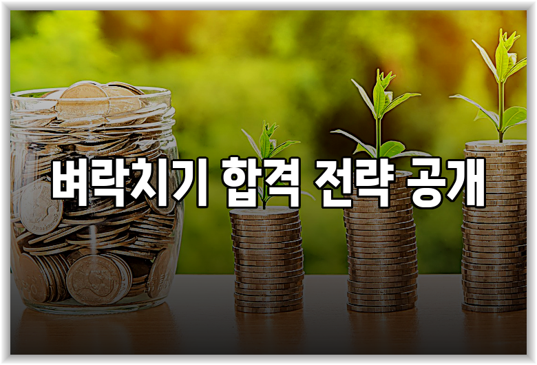벼락치기 합격 전략 공개