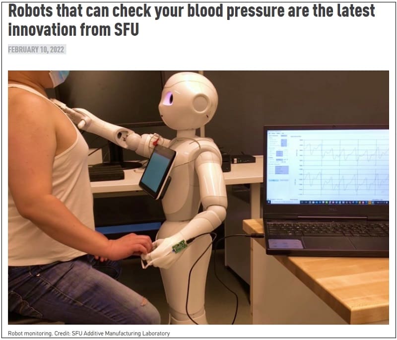  해외 한국과학자, 혈압 측정 로봇 개발